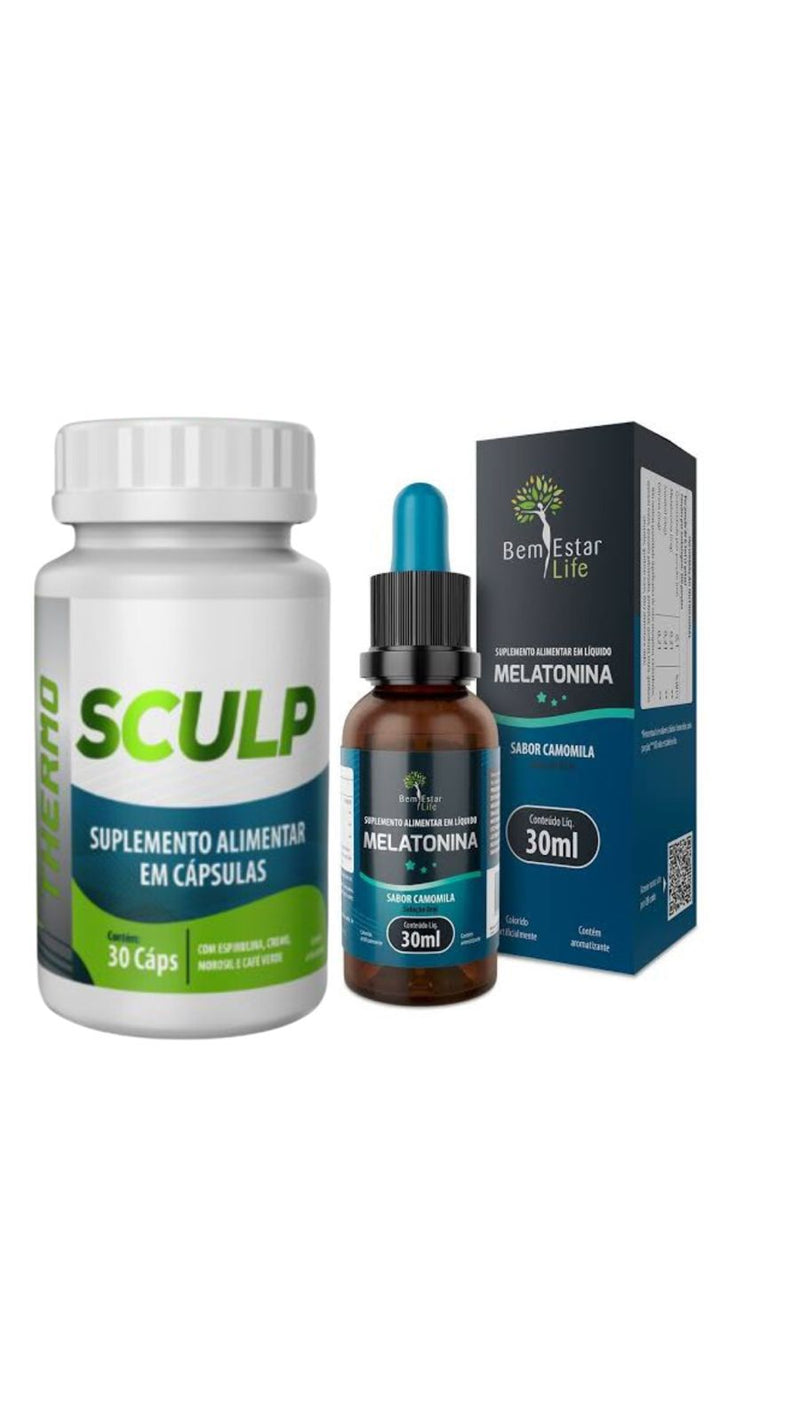 Sculp Thermo e Melatonina em Gotas Bem Estar Life