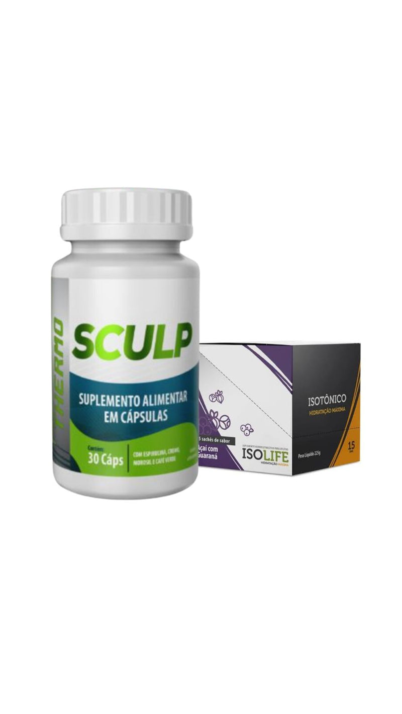 Sculp Thermo e Isolife  sabor açaí com guaraná Bem Estar Life