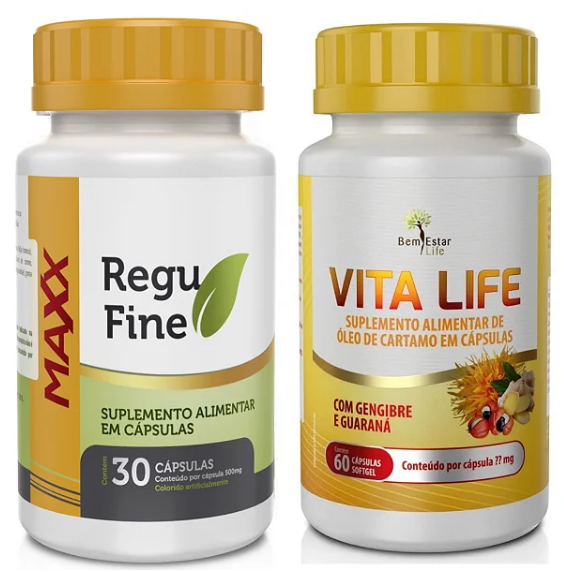 Regu Fine Maxx Termogênico 7x mais potente e Vita Life Bem Estar Life