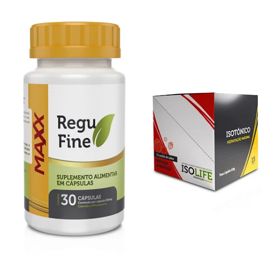 Regu Fine Maxx + Isolife Morango com laranja Bem Estar Life